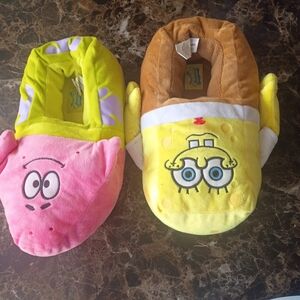 SpongeBob Squarepants Slippers Plush in Yellow and Brown